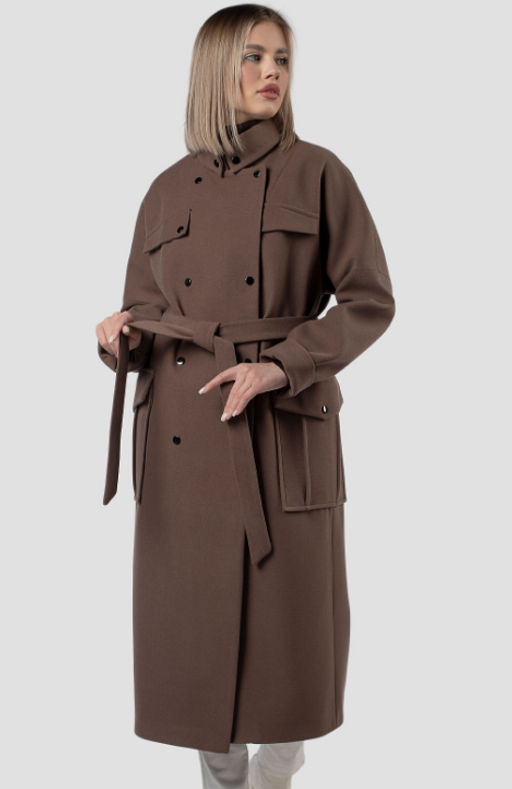 01-11939 Пальто женское демисезонное (пояс) - El podio фото 8