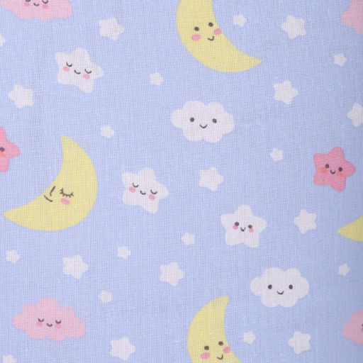 Постельное бельё BABY Спокойной ночи голубой 112х147см, 110х150см, 60х60см, бязь 120г/м, , хлопок 100% - Атра фото 3