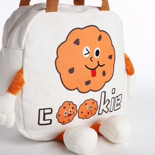 Сумка молодёжная на молнии, цвет белый - Simaland фото 4