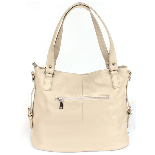 Сумка женская натуральная кожа GU 163-6019-1, 1отд+еврокарм, плечевой ремень, бежевый SALE 260184 - Adelia фото 6