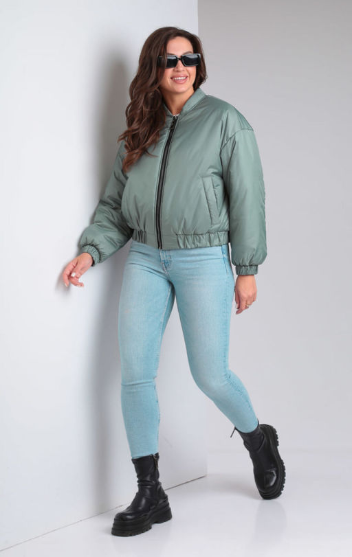 Бомбер Modema 1051-2 мята фото 3
