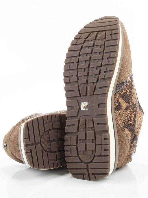 04-PCML20-3 KHAKI Кроссовки демисезонные женские (натуральная замша, натуральная кожа, текстиль)