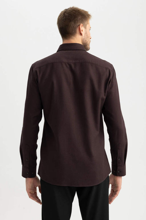 Фланелевая рубашка с длинным рукавом Modern Fit - Defacto фото 6