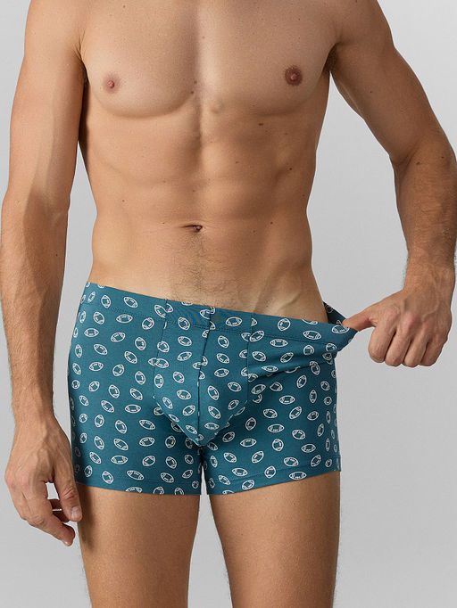 Цена за 2 штуки! Трусы боксеры мужские синие - Mark formelle фото 3