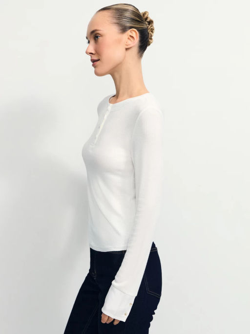 Лонгслив в рубчик из вискозы / Zarina  фото 5