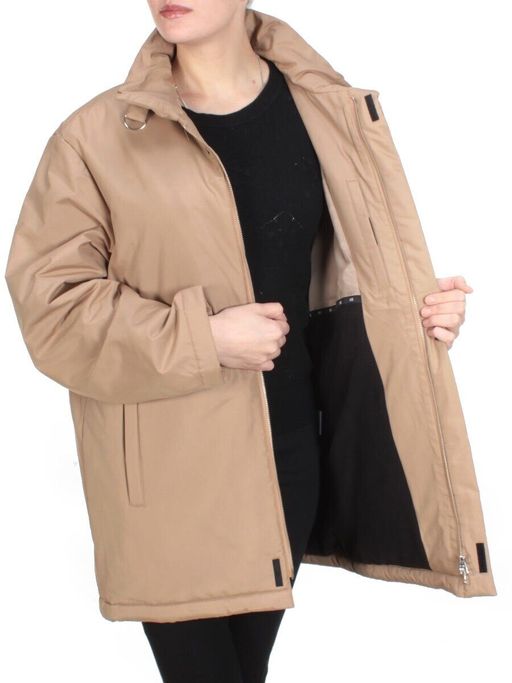 7089-7003 DARK BEIGE Куртка демисезонная женская L&B (100 гр. синтепон)