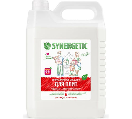 Чистящий гель для кухонных плит и поверхностей SYNERGETIC 5 л
