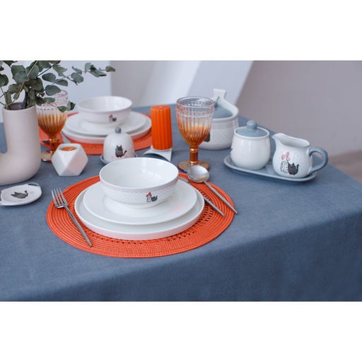 Салатник Доляна «Уютные коты», 600 мл, d=15.5 см, белый