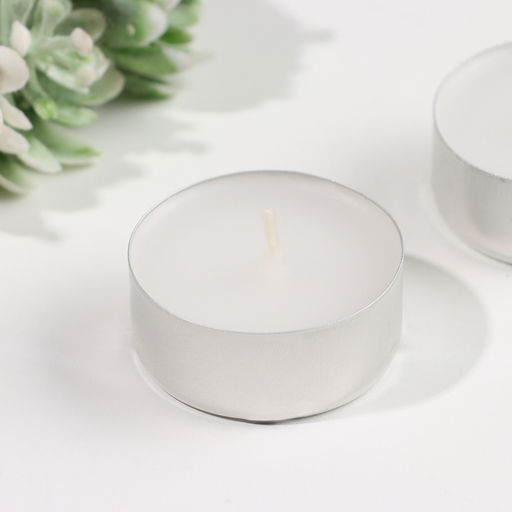 Набор свечей ароматических чайных «Кокос», 3.8×1.6 см, 3.5 ч, 12 г, 6 шт.