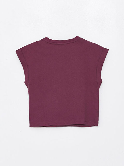 Bisiklet Yaka Basic K?sa Kollu K?z ?ocuk Ti??rt - Waikiki фото 2