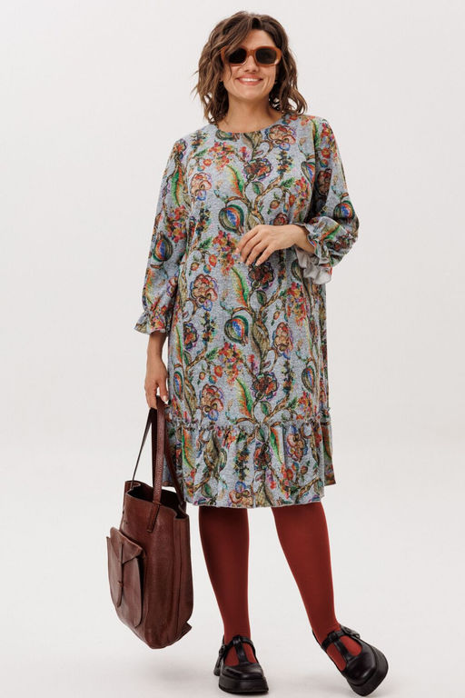 Платье ANELLI 1775 экзотический серый