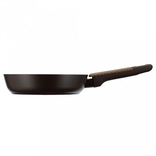 Сковорода с антипригарным покрытием "Brownie" д20см, h4,8см, s2,8мм, дно д3,5мм, индукционное дно д15,5см, алюминий, бакелитовая ручка с покрытием "soft-touch", "Regent" (Китай) Подходит для всех видов плит, включая индукционную.