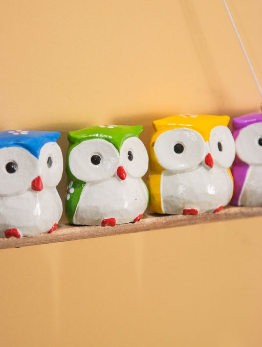 Сувенир подвесной «Совята на ветке», 33×5×6 см, дерево