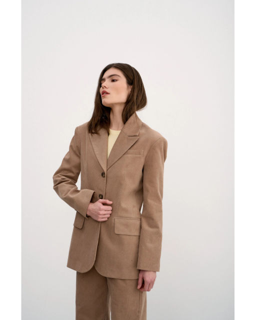 Жакет THE VERY 2421 оливково-коричневый  фото 29