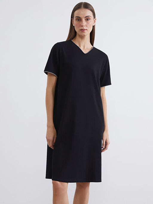 V Yaka A Kesim Elbise