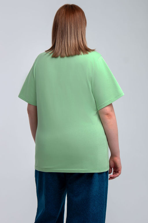 Арт. 31105 Футболка женская 50-58 (5 шт) Цвет:салатовый - Калинка фото 15