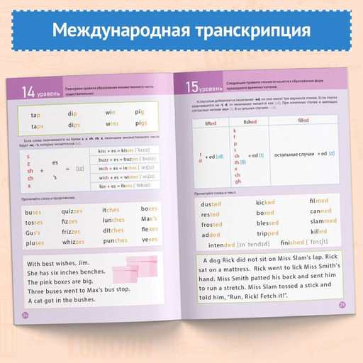 Тренажёр по чтению «Английский язык», от 6 лет, 60 стр.