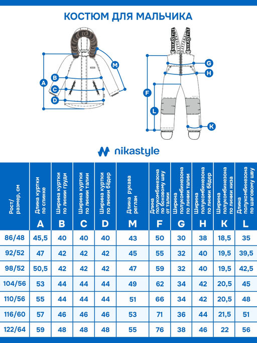 Костюм 7з1125 голубой/черный - Nikastyle фото 16