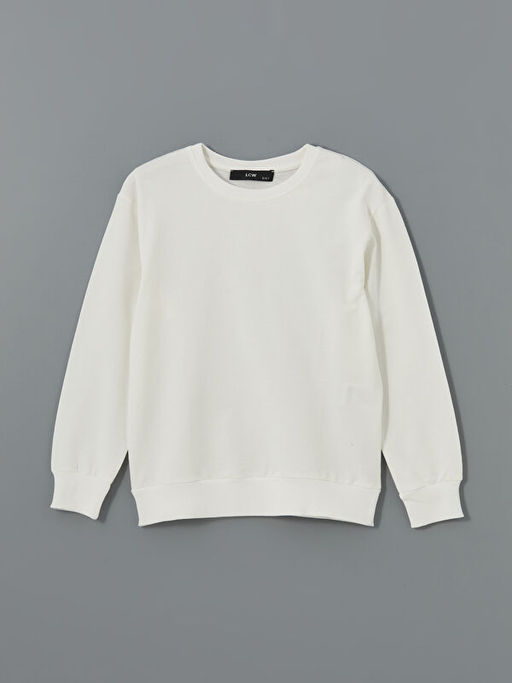 Bisiklet Yaka K?z ?ocuk Sweatshirt