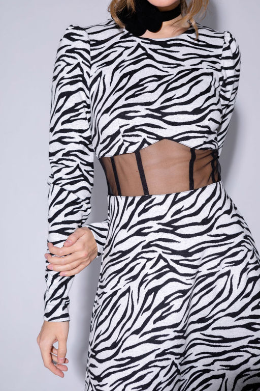 Платье Pirs 4495 черно- белый  фото 6