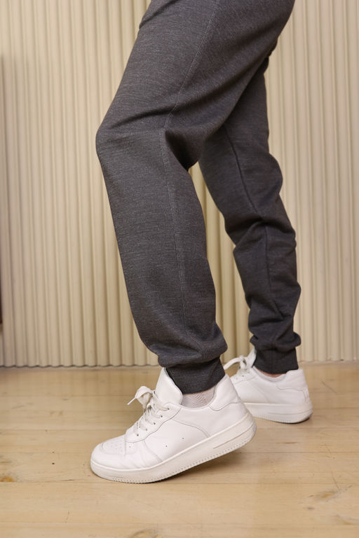 Брюки М-1247 из футера двунитки без начёса