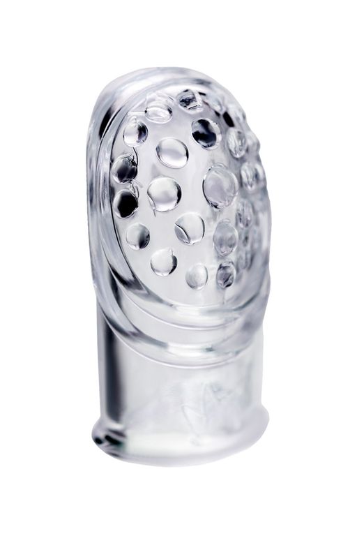 Комплект насадок на палец A-toys Favi, TPE, прозрачный, 3,5 см - Toyfa фото 5