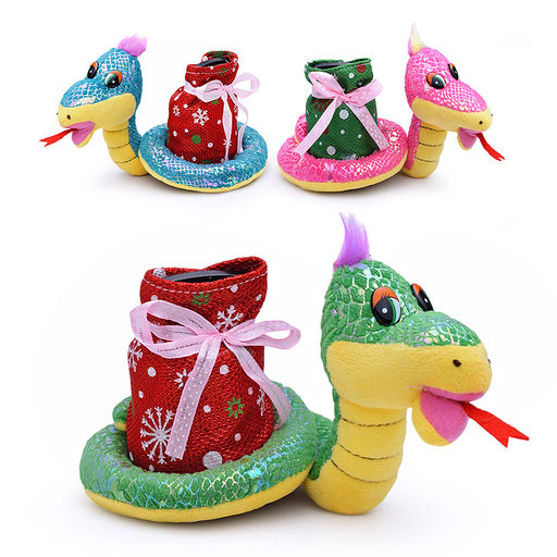 Мягкая игрушка "Змея с копилкой", русская песенка