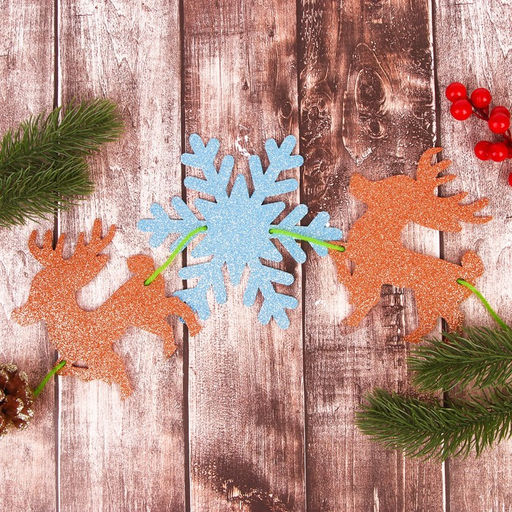 Гирлянда бумажная «Новогодняя», 2.5 метра