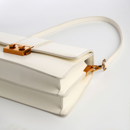 Сумка женская мессенджер TEXTURA на клапане, 26×8.5×14 см, молочная