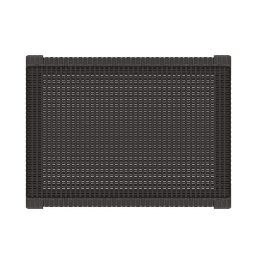 Стол садовый «Ротанг», 76.5×57×42 см, пластиковый, цвет мокко