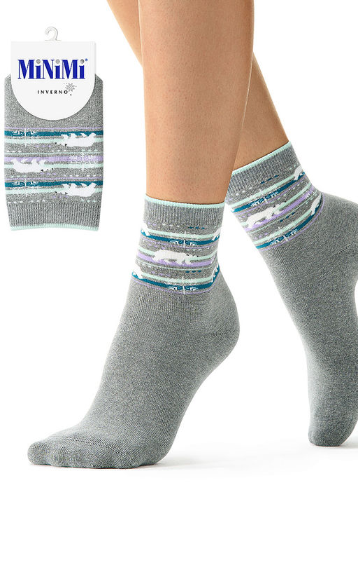 (Minimi) Mini Inverno 3300-8 нос.жен., мишка/олень grigio melange  фото 3