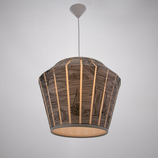 Светильник BayerLux 1673/1WT E27 40 Вт бело-черный 48×48×36-136 см