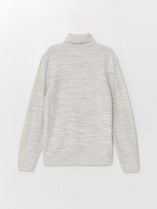 Bal?k?? Yaka Uzun Kollu Erkek Triko Kazak