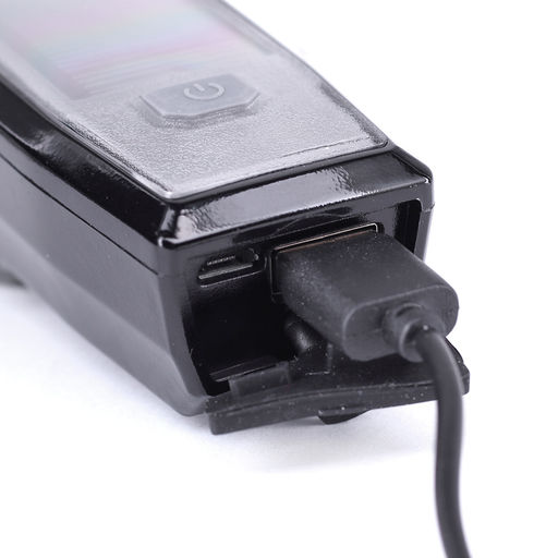 Фонарь передний COMIRON SUNPOWER корпус: ABS, IPX4; свет: T6, 350lm аккум: 2000 mAh USB сигнал 120Дб POWER BANK полная зарядка от солнца /уп 9/80/ - ГалеонТрейд фото 24