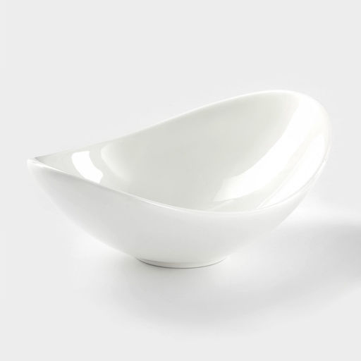 Салатник Wilmax Olivia, 13.5×9.3 см, фарфор, белый