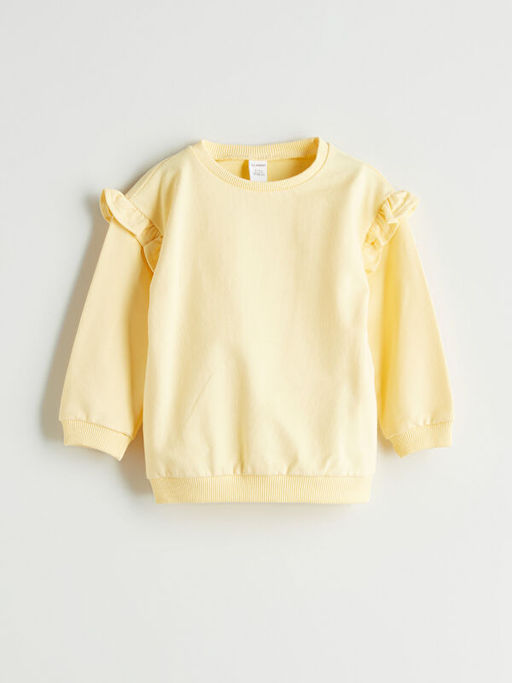 Bisiklet Yaka K?z ?ocuk Sweatshirt