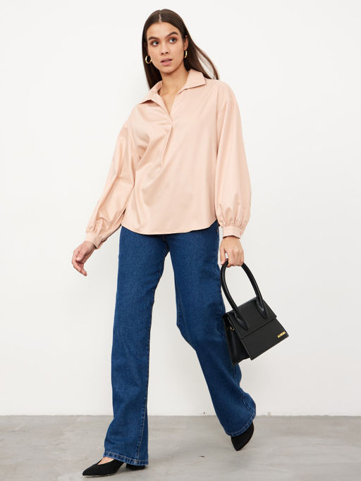 Новинка!  Рубашка "Симона" персиковый