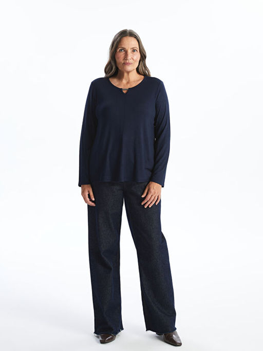 Bisiklet Yaka Kad?n Ti??rt