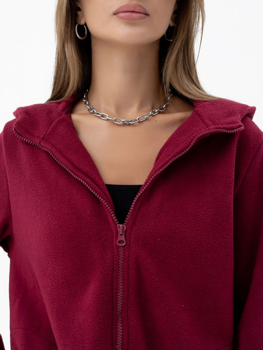 Толстовка флис.арт.673/1-9,бордовая - Binita фото 5