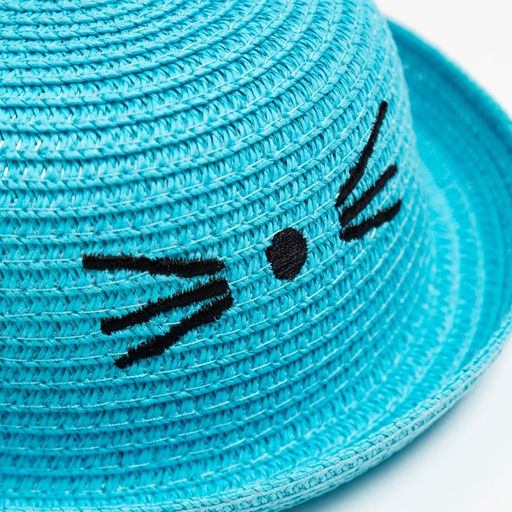 Шляпа для девочки MINAKU «Кошечка», размер 50, голубая