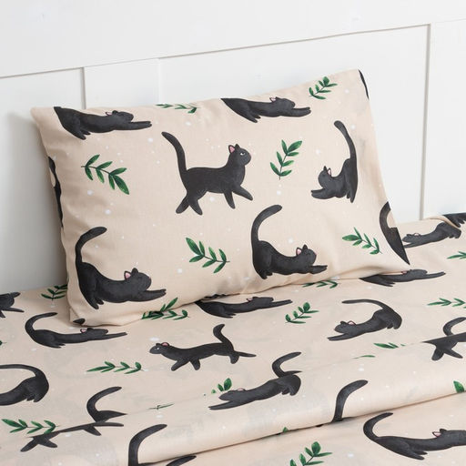 Постельное бельё Этель 1,5 сп Little cat, 143х215 см, 150х214 см, 50х70 см -1 шт, 100% хлопок, бязь  фото 2