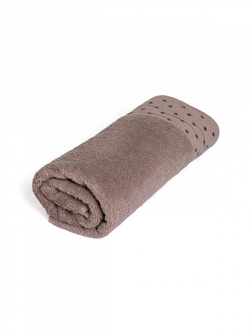 Полотенце для тела 70x140 светло-коричневый махровая ткань - Lucky фото 2