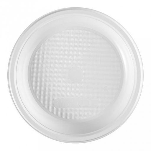 Цена за 100 шт. Тарелка одноразовая десертная из полипропилена д165мм, белый, ГОСТ Р 50962-96 (Россия)