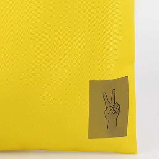 Сумка шопер Peace, желтая