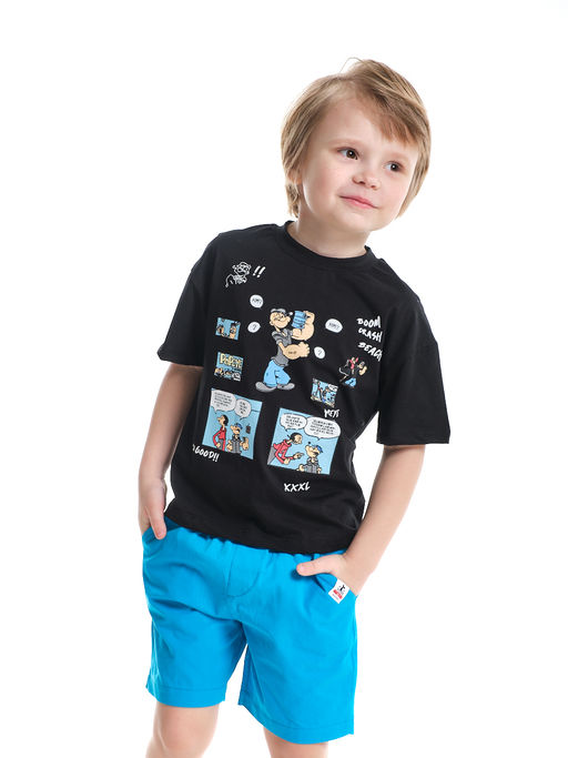 Шорты хлопковые однотонные детский сад UD 7824 красный - Mini maxi фото 8