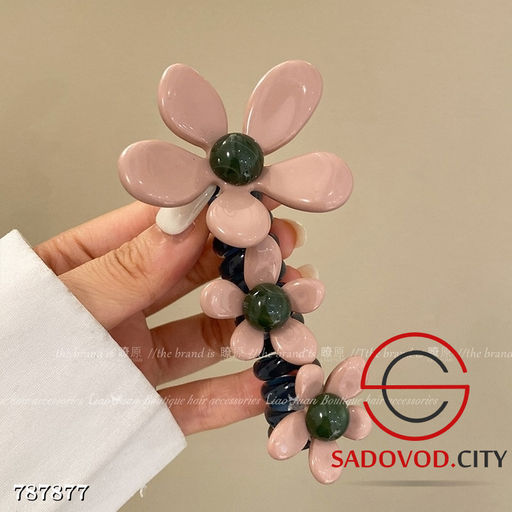 Резинки для волос с цветами 1 шт