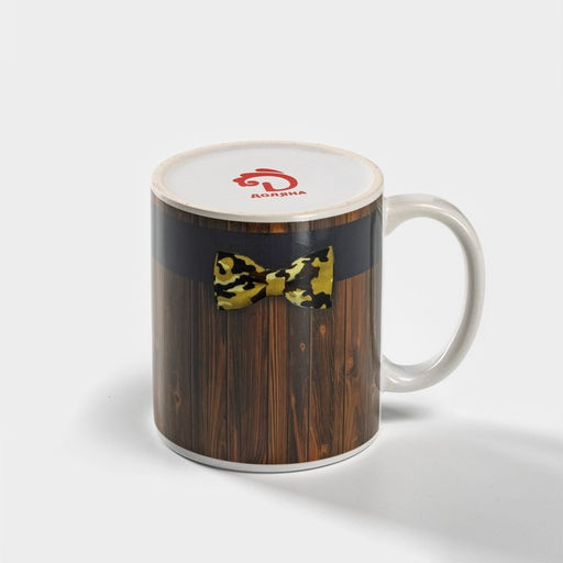 Кружка-хамелеон Доляна «Брутальный джентльмен», 350 мл, керамика, коричневая