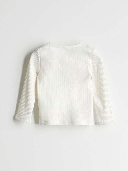 Bisiklet Yaka Basic K?z ?ocuk Ti??rt