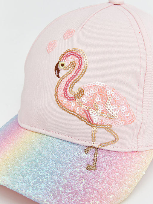 Flamingo Desenli K?z ?ocuk Kep ?apka - Waikiki фото 2