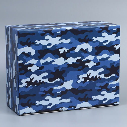 Цена за 2 шт. Коробка подарочная сборная, упаковка, «Милитари», 30×23×12 см